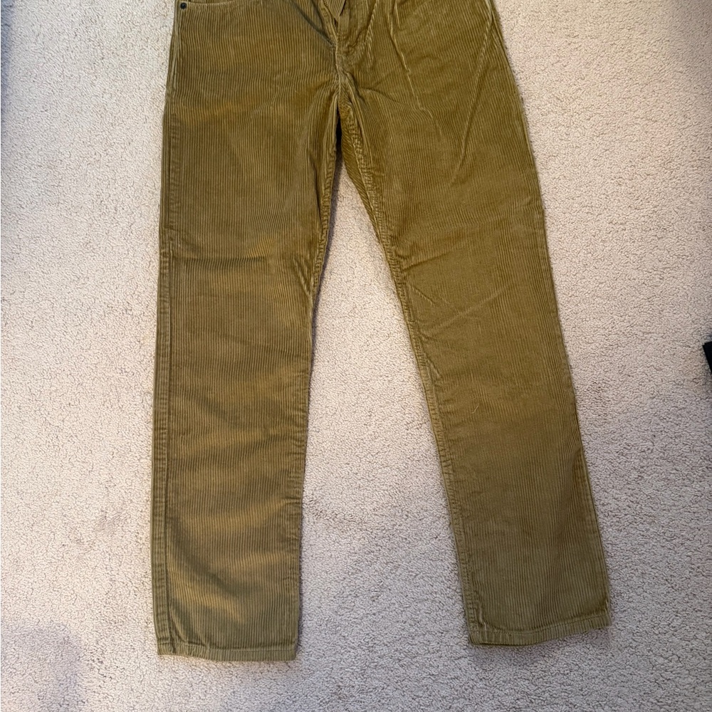 Levi's Men's Corduroy Pants - Mustard Brown